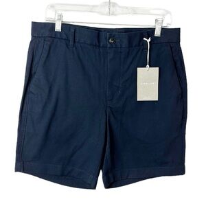 Everlane 7" Men's 33 Slim‎ Fit Performance Chino Shorts Navy Blue NWT